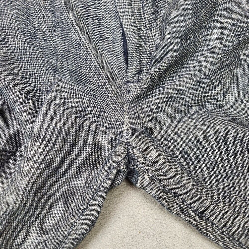 Banana Republic Mason Athletic Tapered Pants Men's 33x30 Linen Blend Gray Chino - Picture 8 of 8